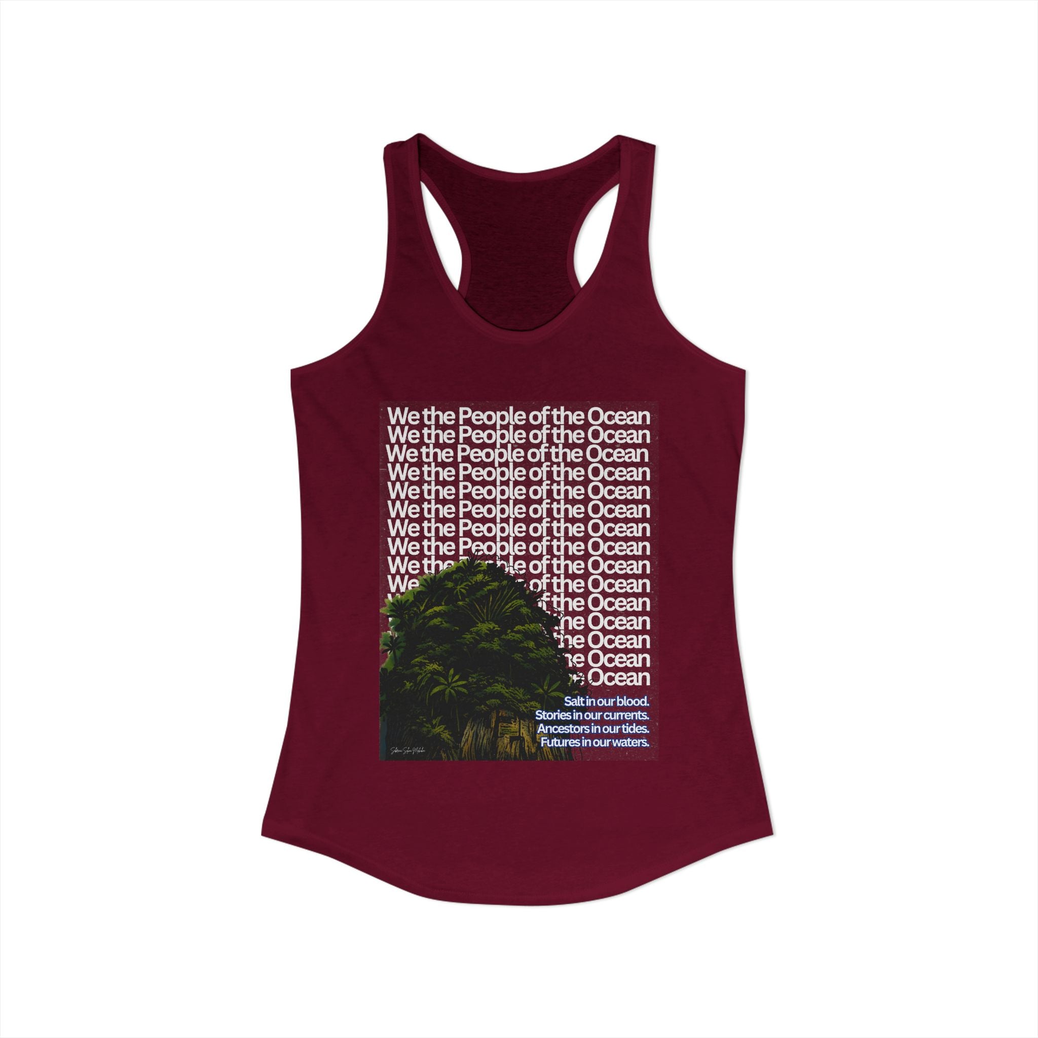 People of the Ocean - Women's Racerback Tank