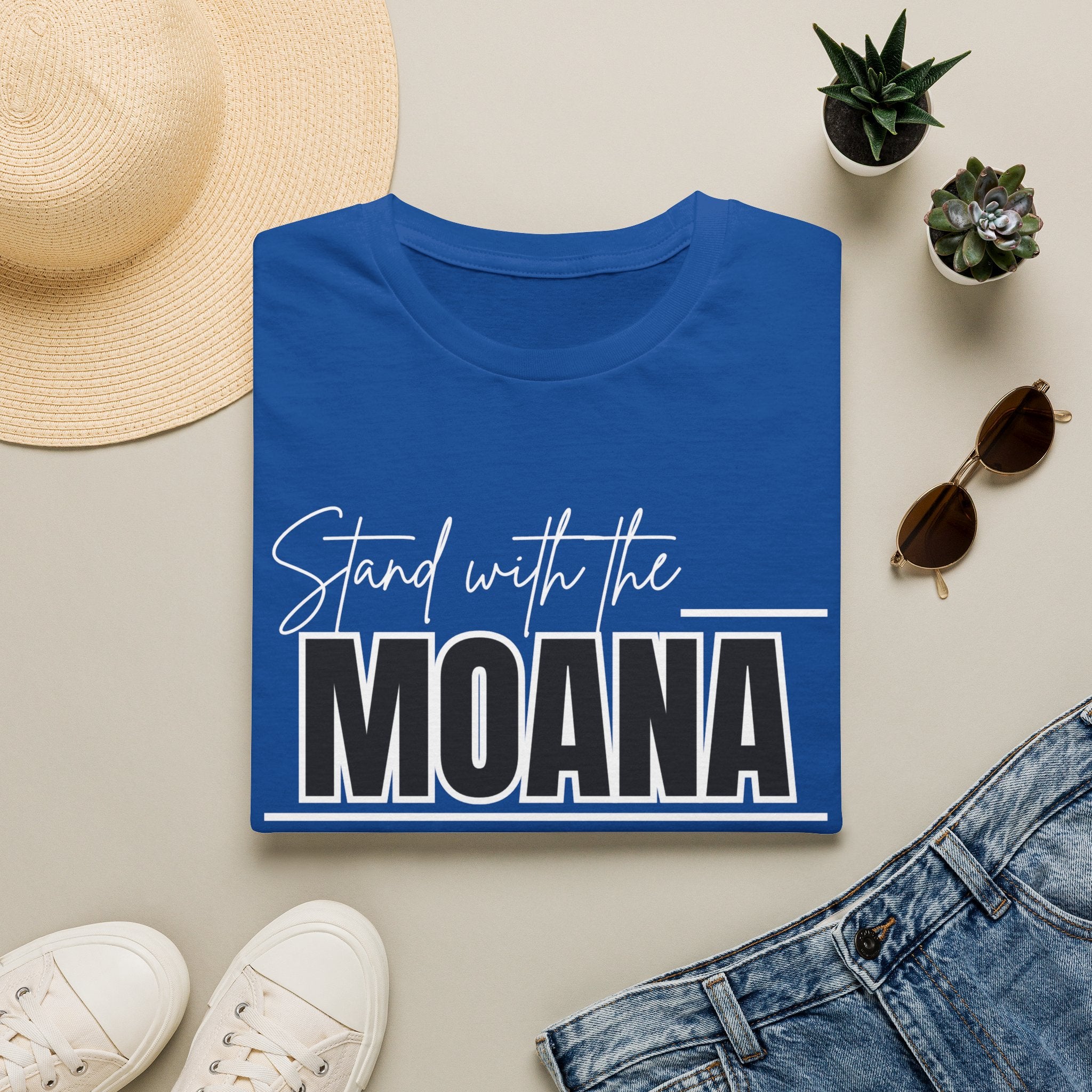 Stand With the Moana T-Shirt (White font)