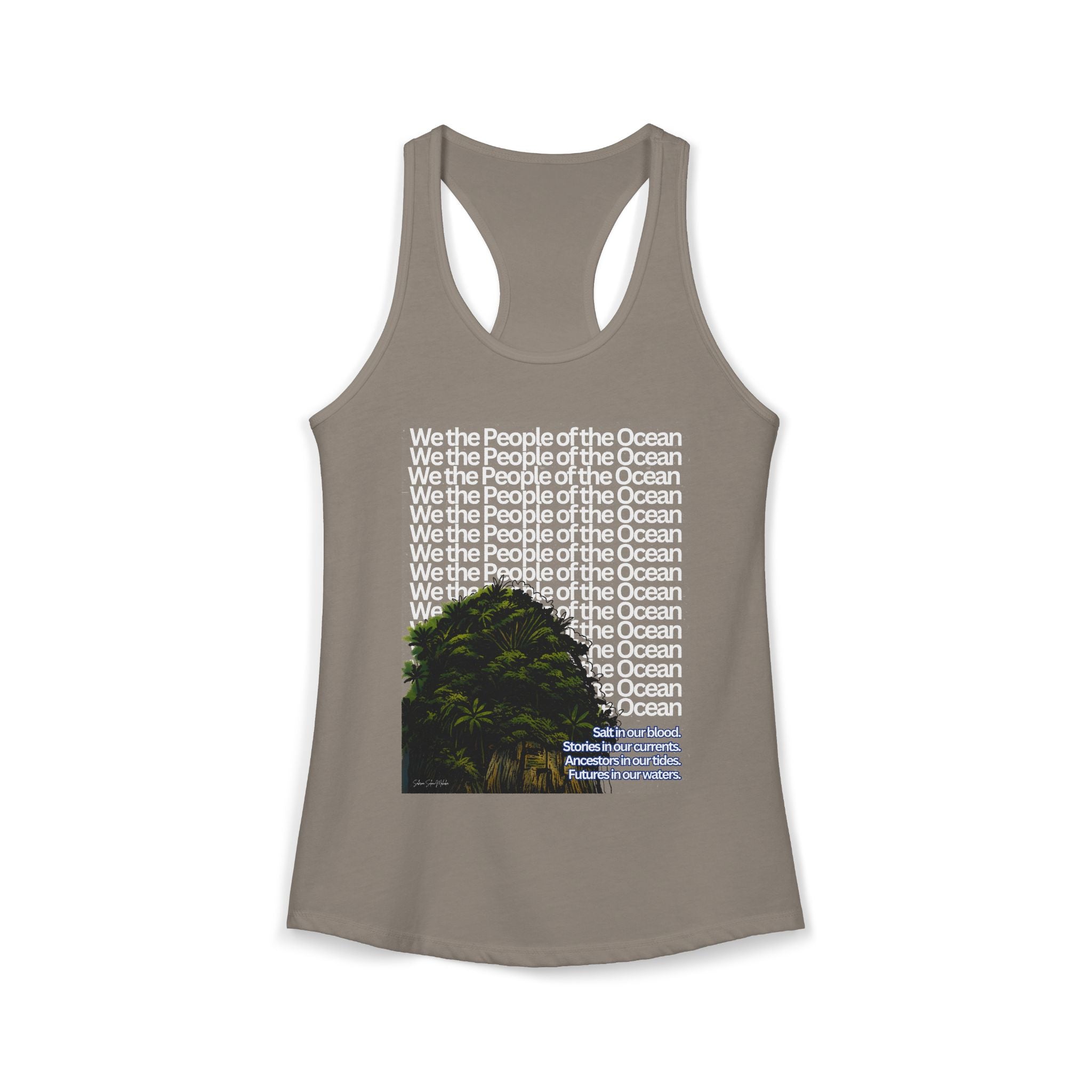People of the Ocean - Women's Racerback Tank