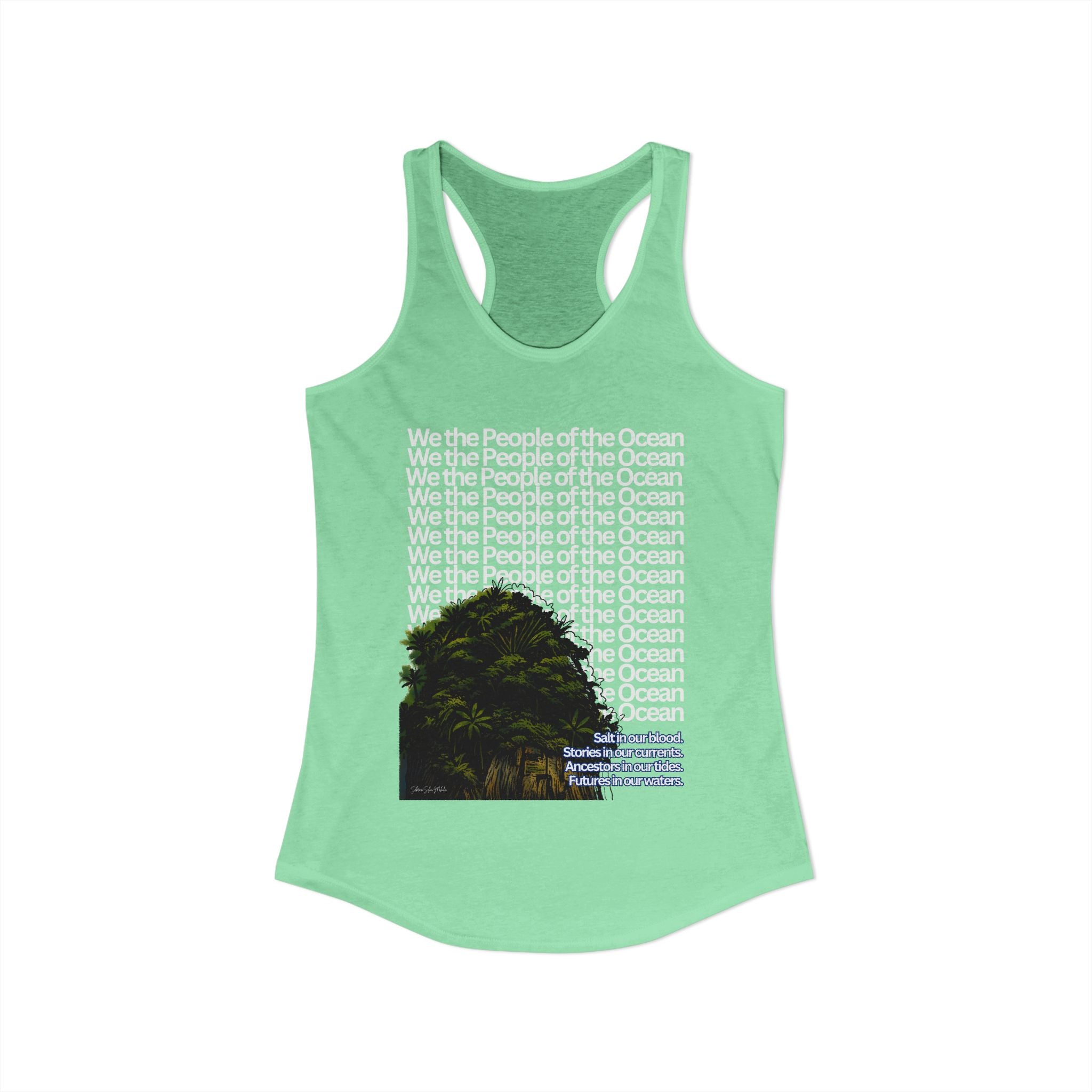 People of the Ocean - Women's Racerback Tank