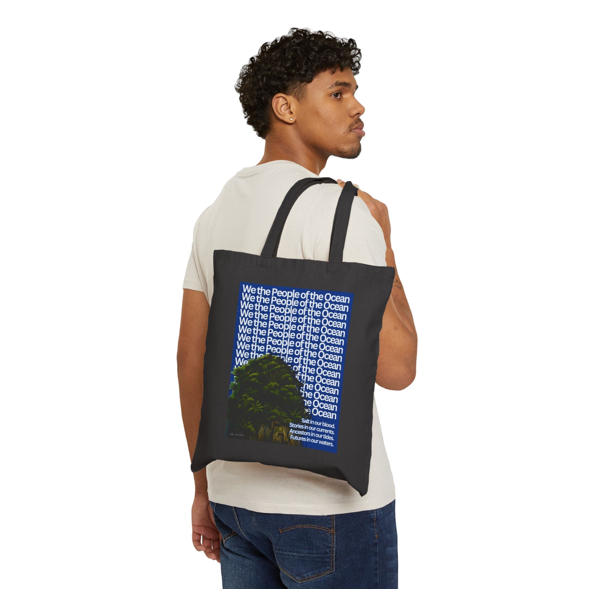People of the Ocean - Cotton Canvas Tote Bag