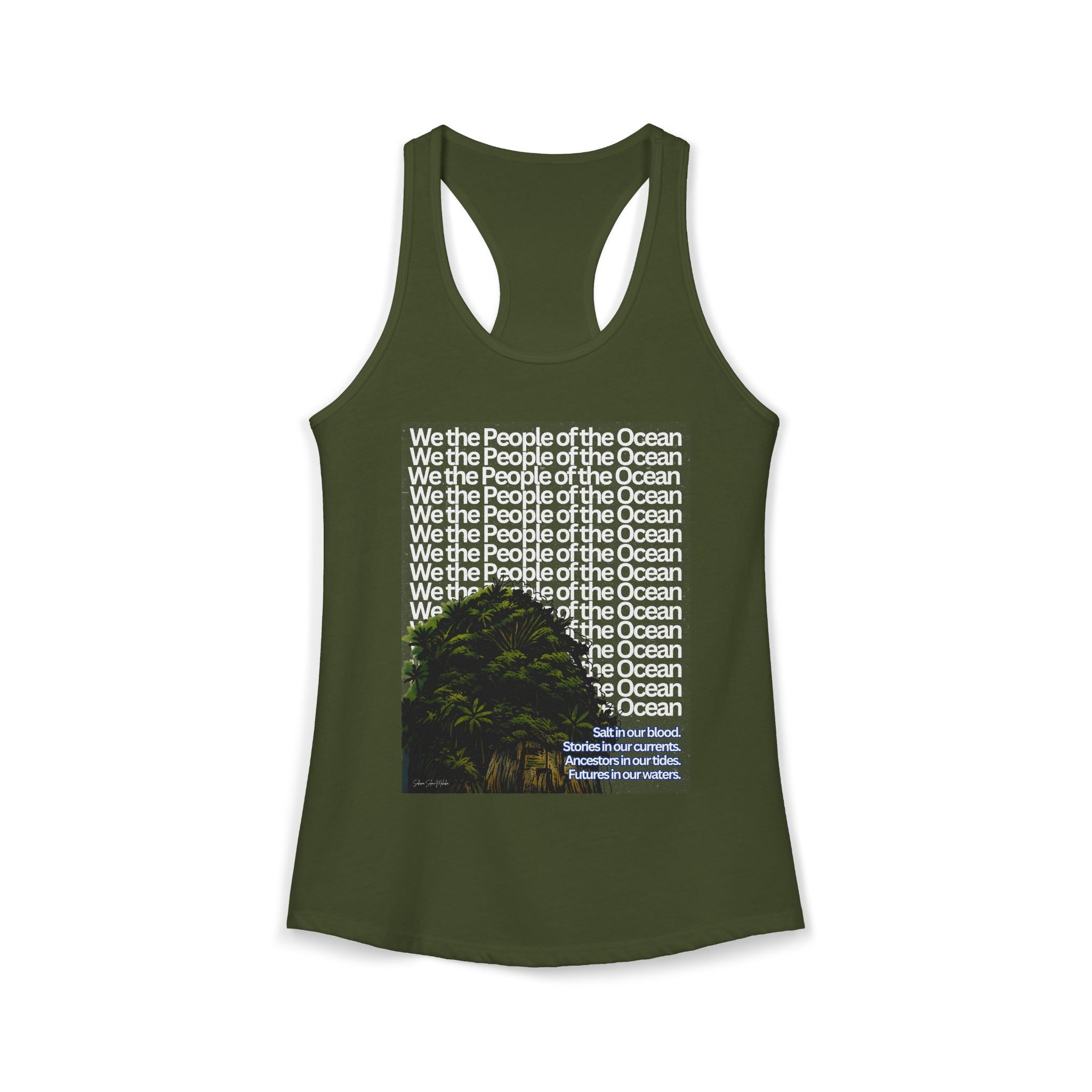 People of the Ocean - Women's Racerback Tank