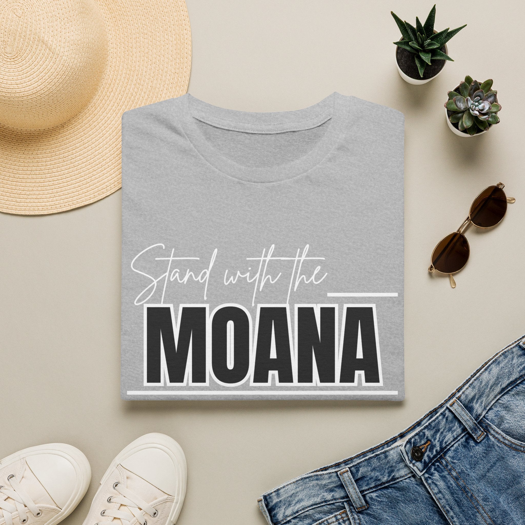 Stand With the Moana T-Shirt (White font)