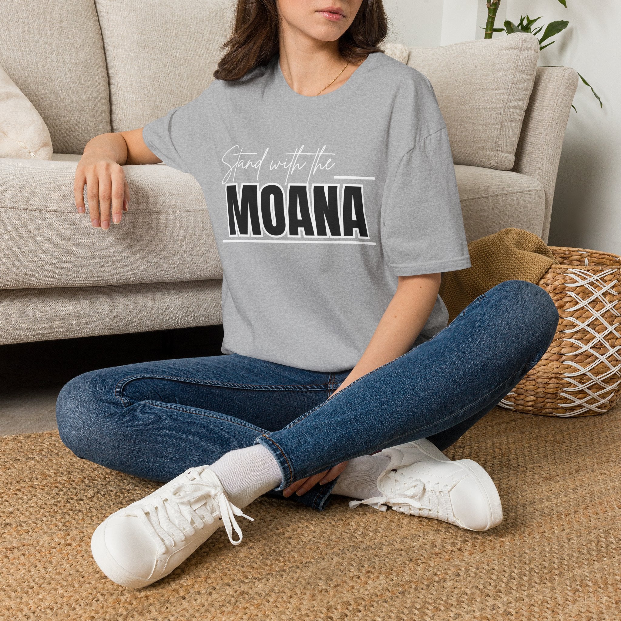 Stand With the Moana T-Shirt (White font)