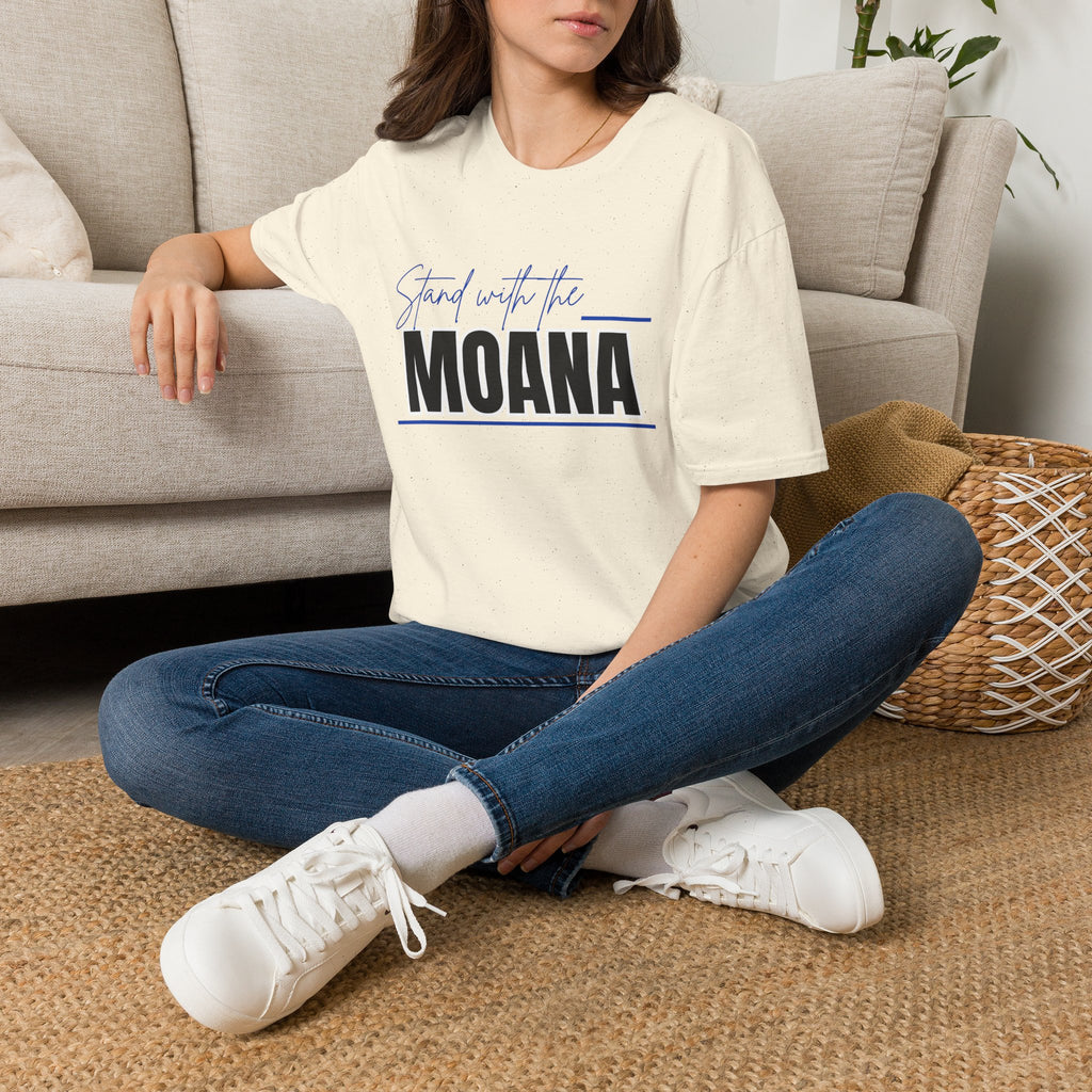 Stand With the Moana T-Shirt (Blue font)