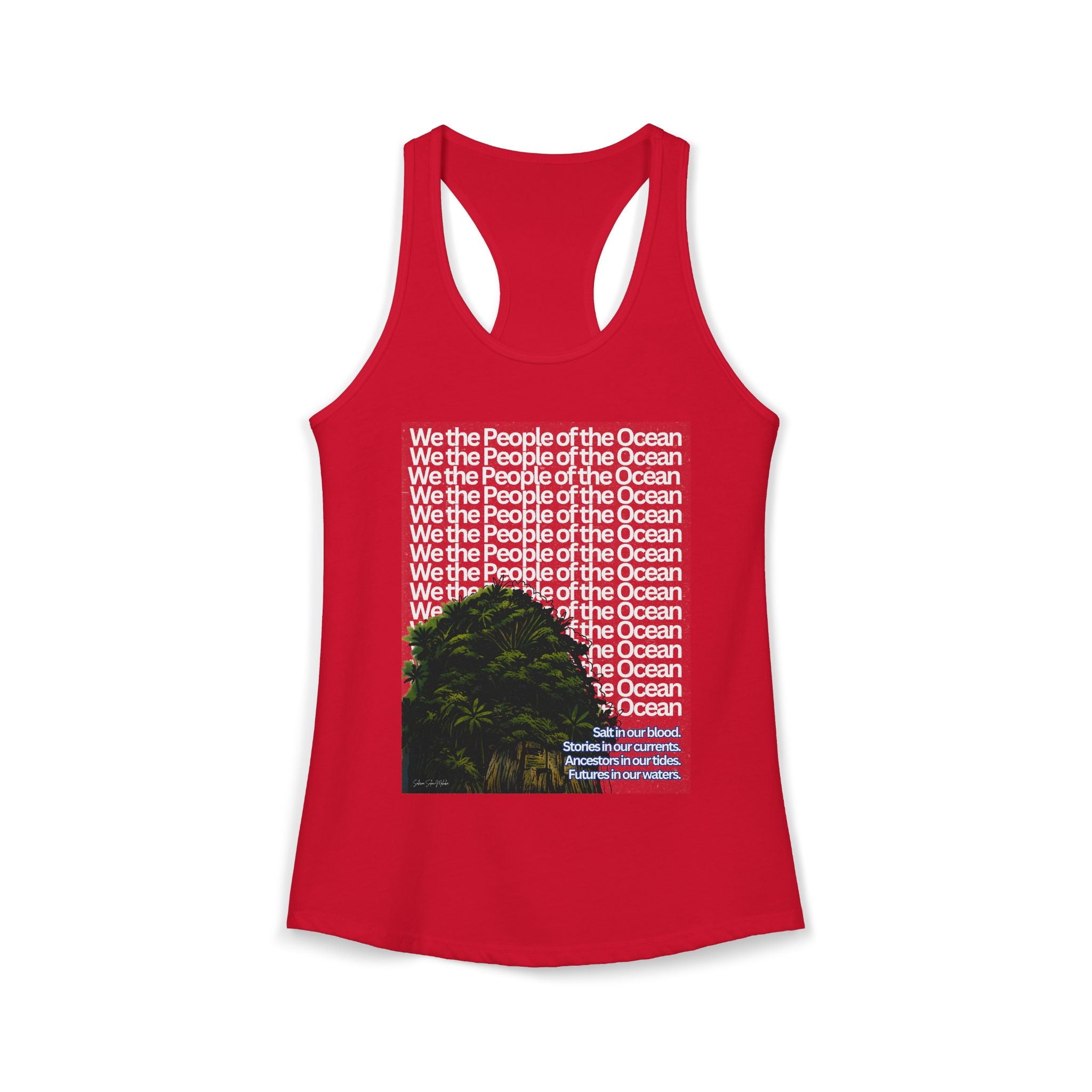 People of the Ocean - Women's Racerback Tank