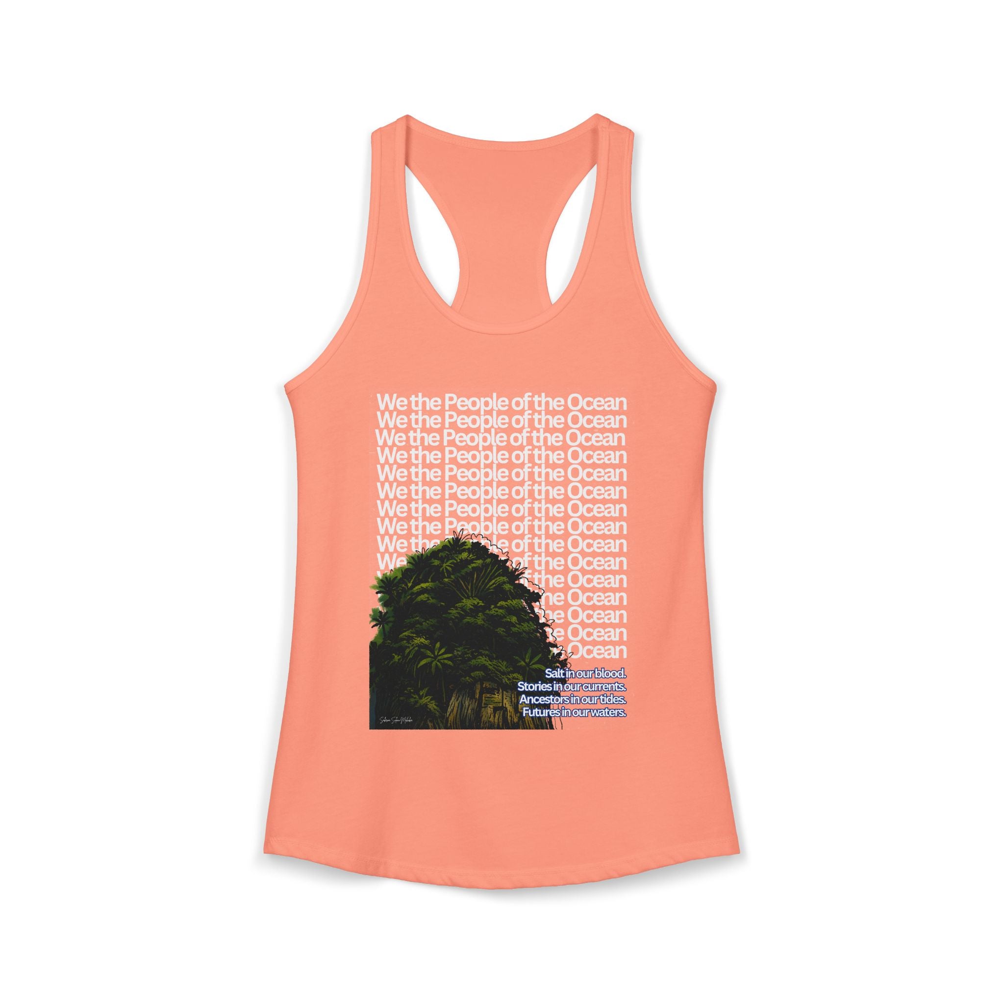 People of the Ocean - Women's Racerback Tank