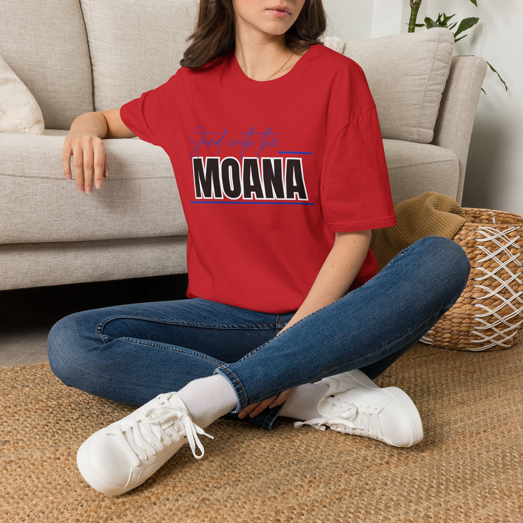 Stand With the Moana T-Shirt (Blue font)