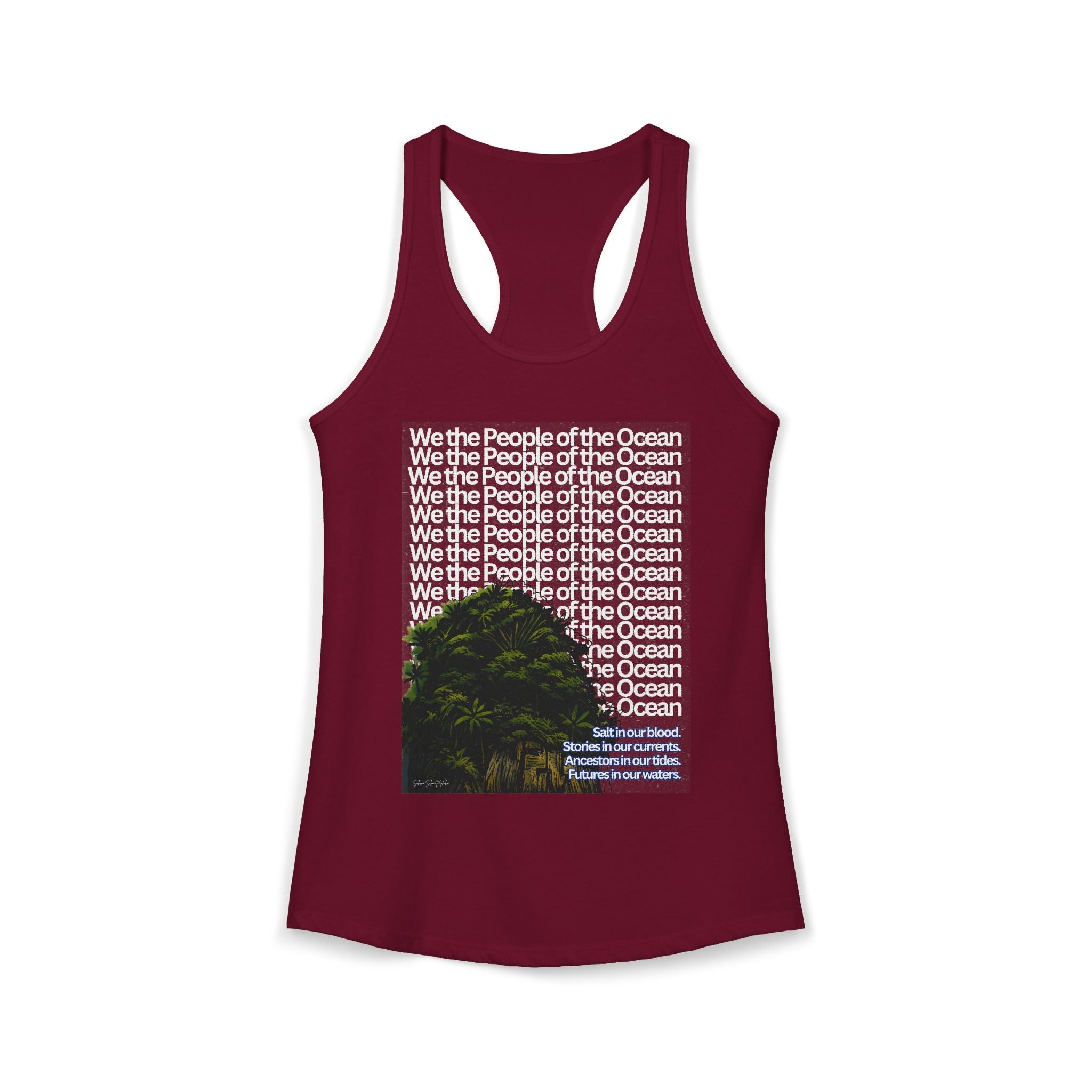 People of the Ocean - Women's Racerback Tank