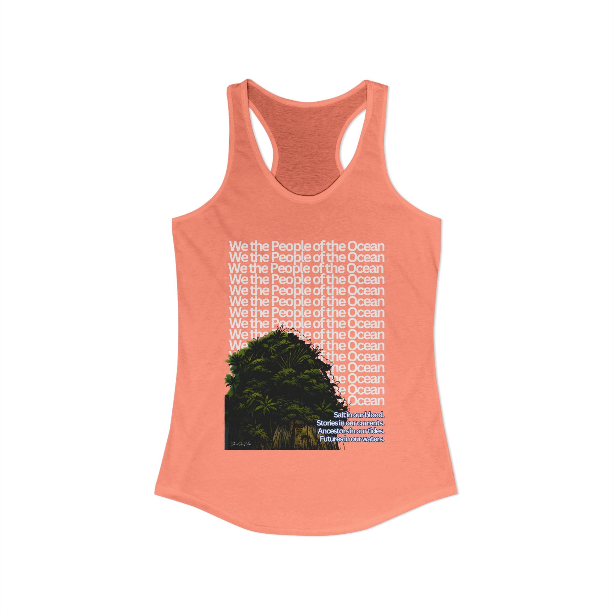 People of the Ocean - Women's Racerback Tank