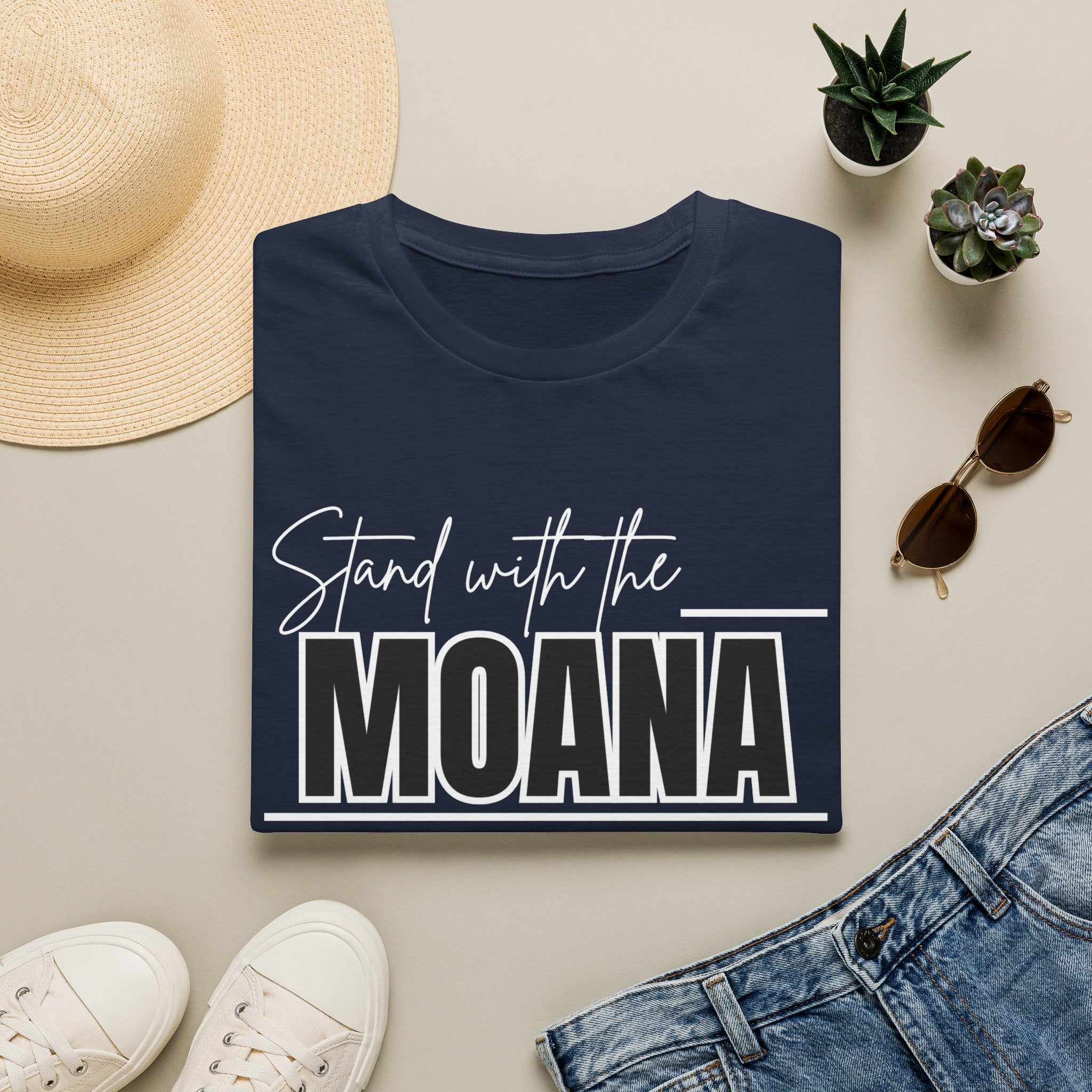 Stand With the Moana T-Shirt (White font)