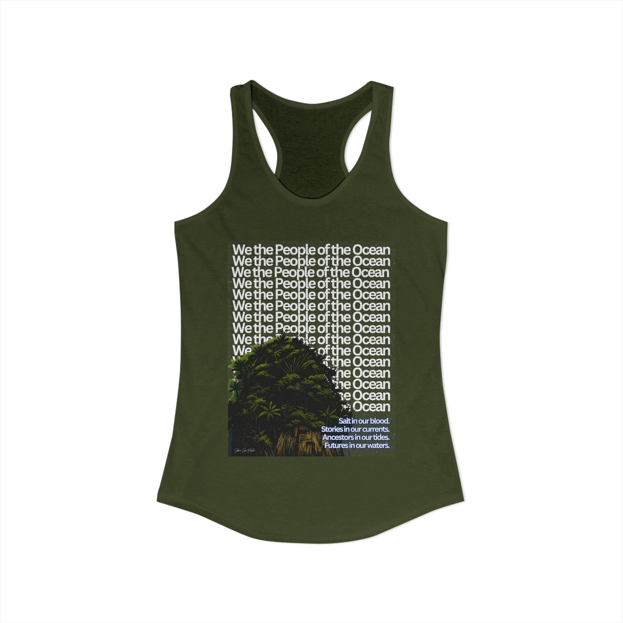 People of the Ocean - Women's Racerback Tank