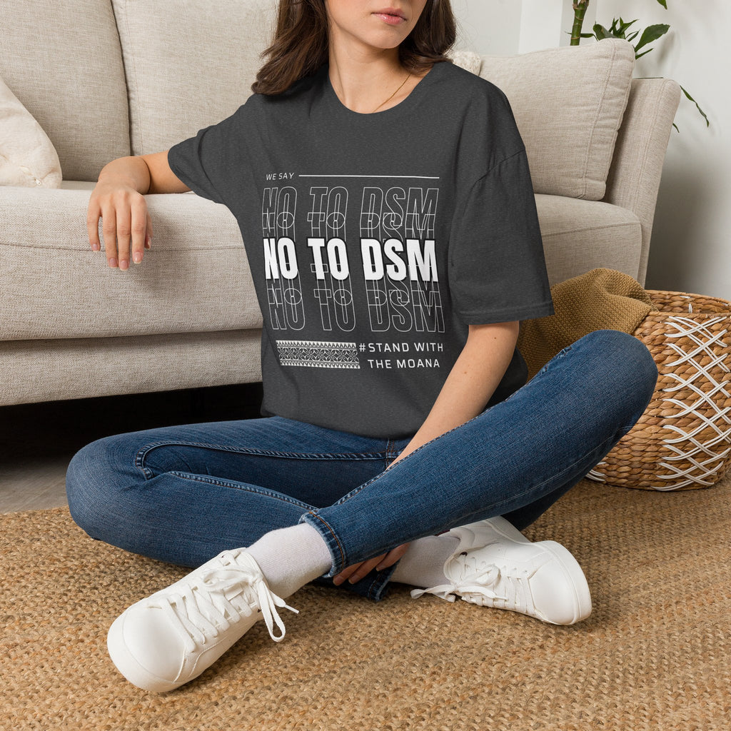 No to DSM (white font) — Unisex Tee