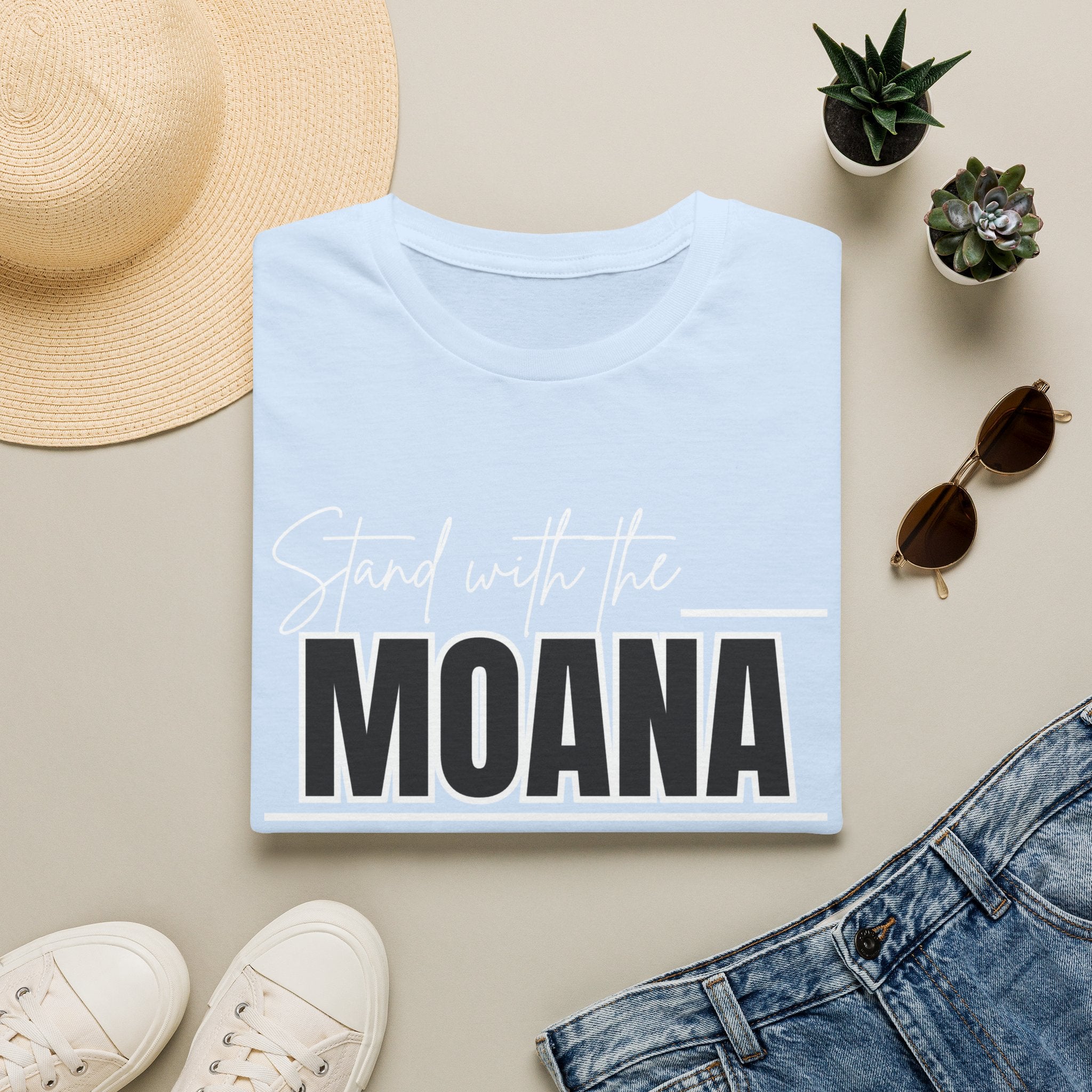 Stand With the Moana T-Shirt (White font)