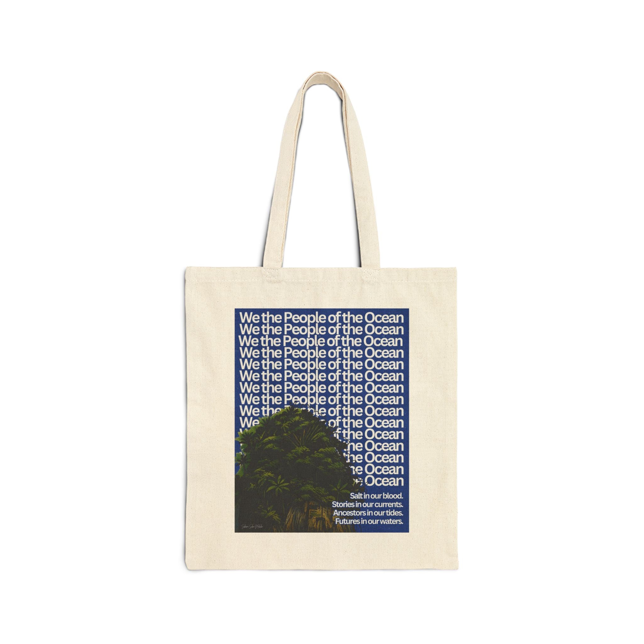 People of the Ocean - Cotton Canvas Tote Bag