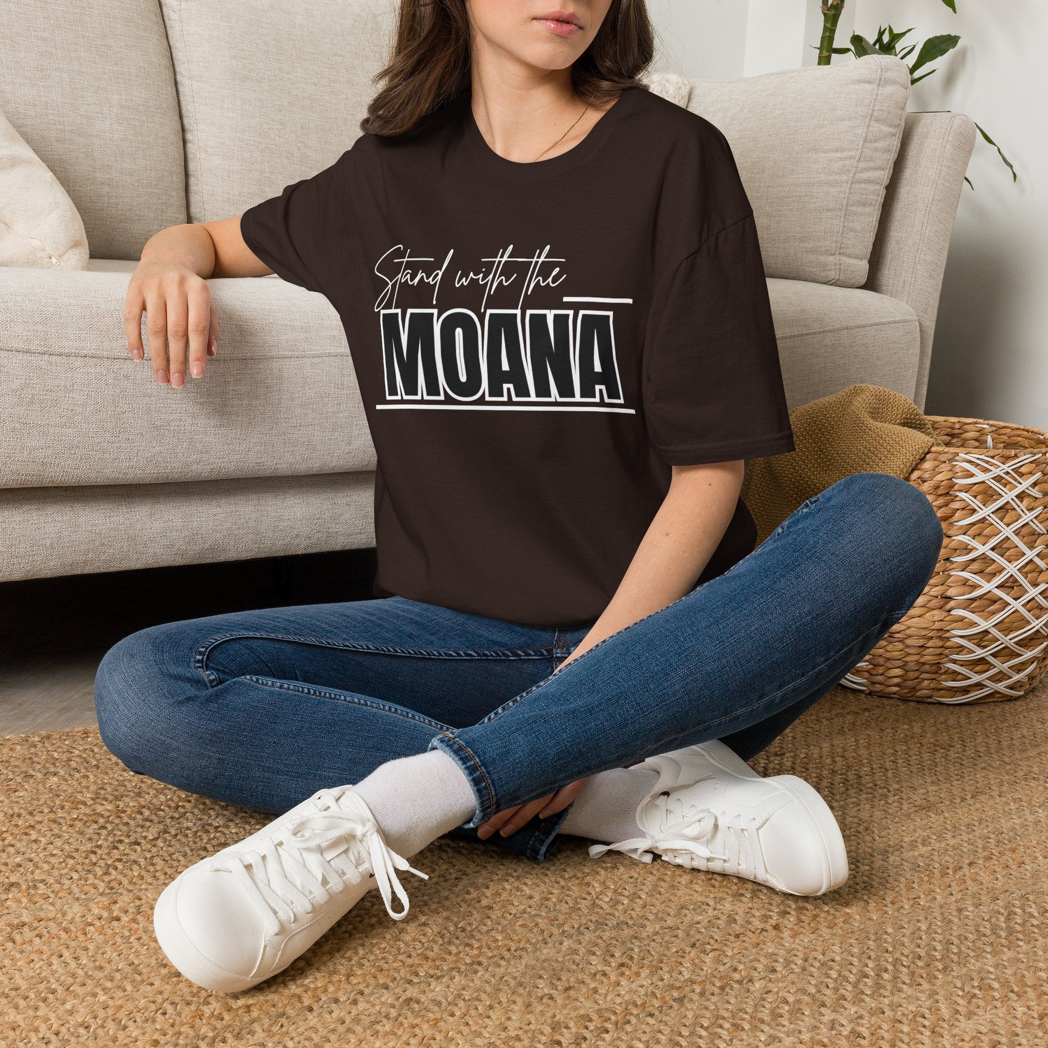 Stand With the Moana T-Shirt (White font)