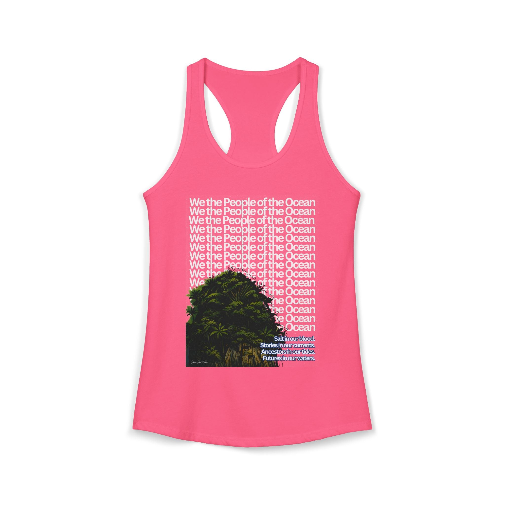 People of the Ocean - Women's Racerback Tank