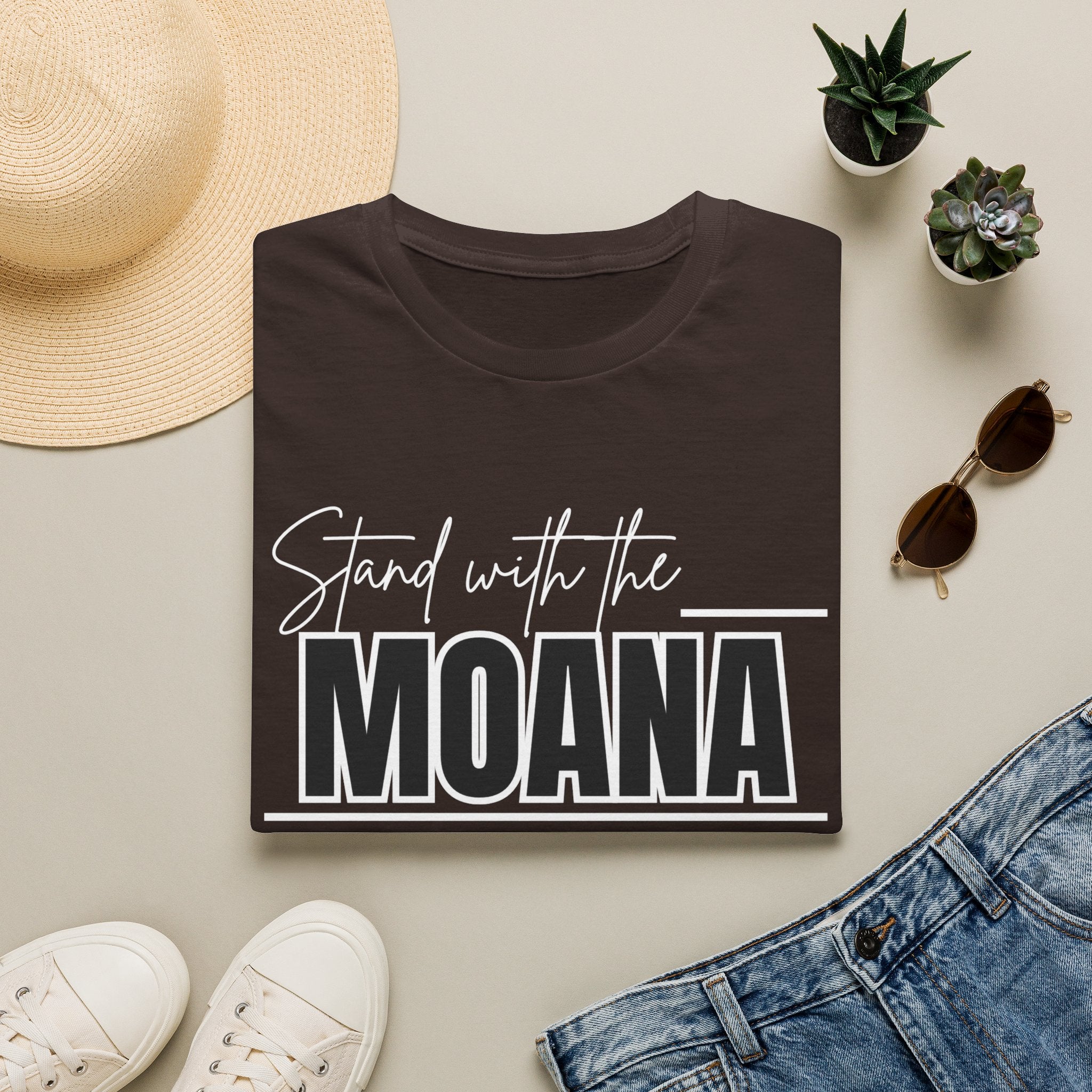 Stand With the Moana T-Shirt (White font)