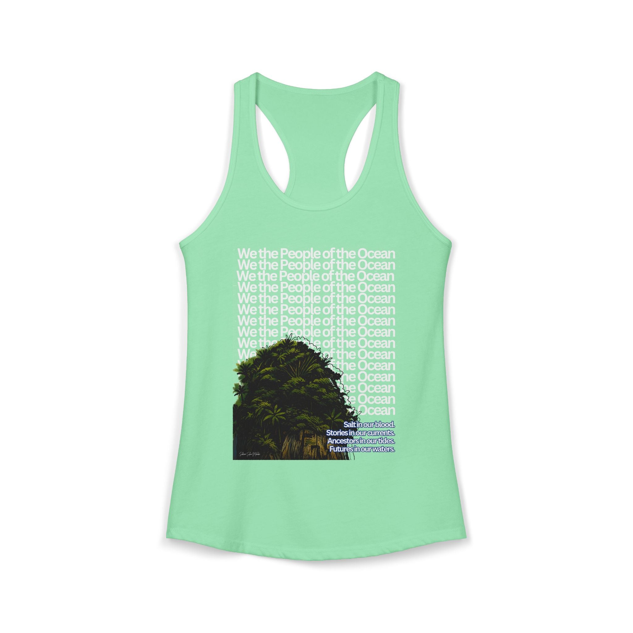 People of the Ocean - Women's Racerback Tank