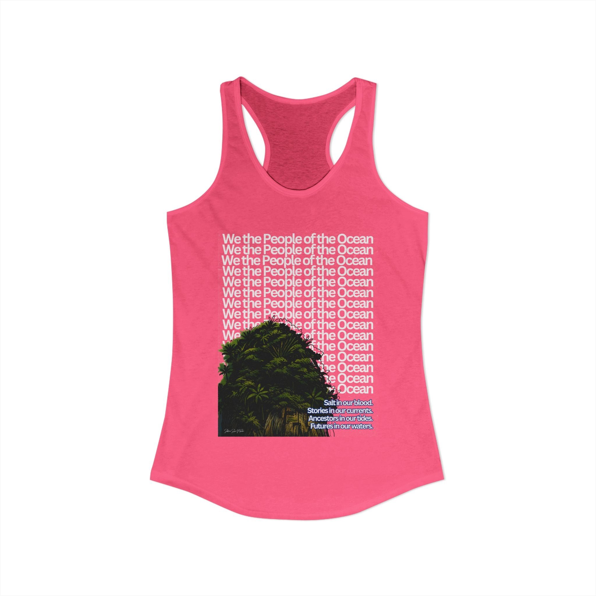 People of the Ocean - Women's Racerback Tank