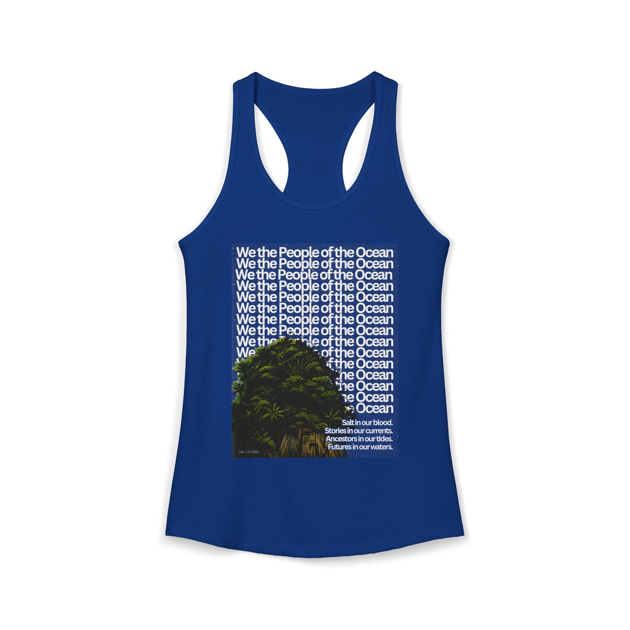 People of the Ocean - Women's Racerback Tank
