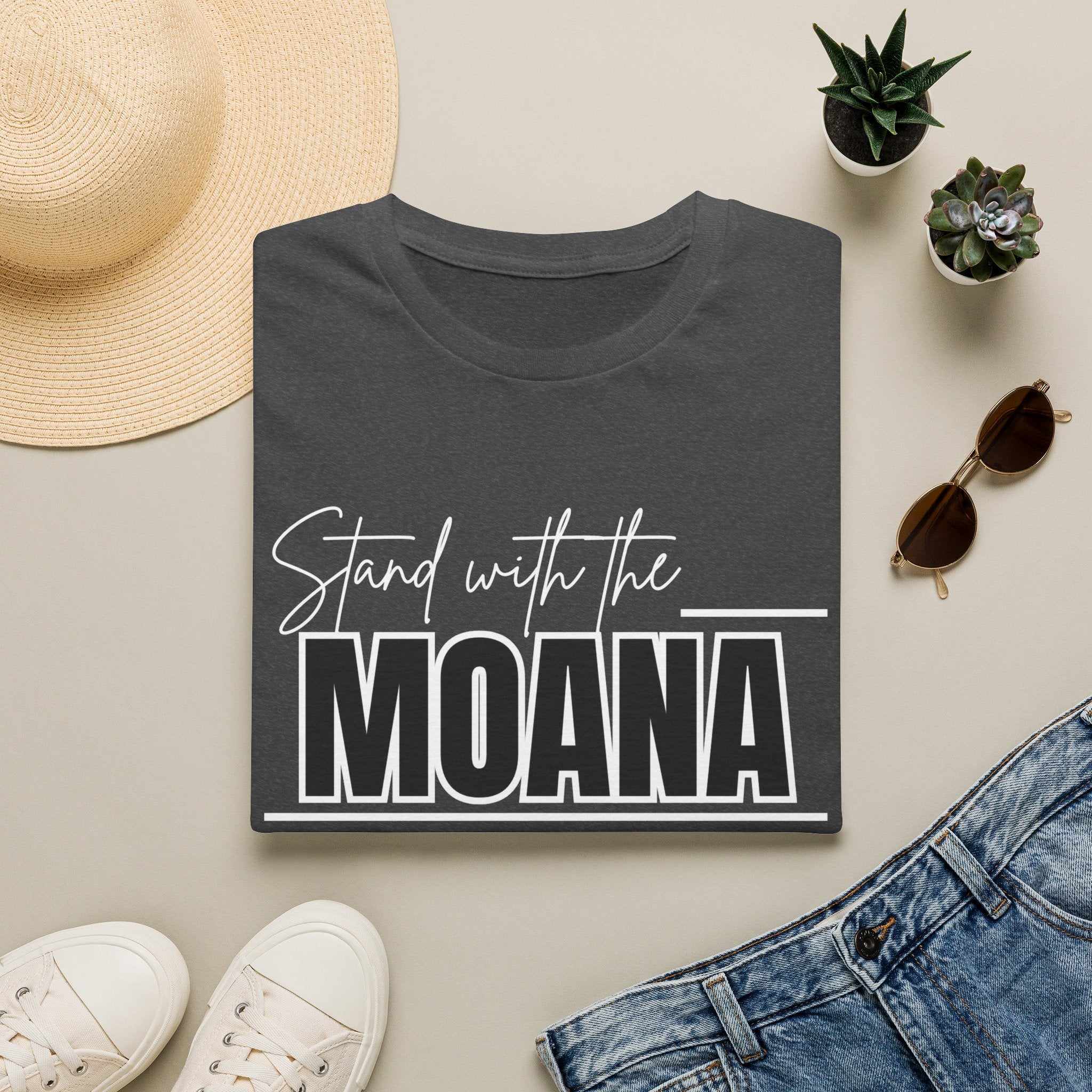 Stand With the Moana T-Shirt (White font)