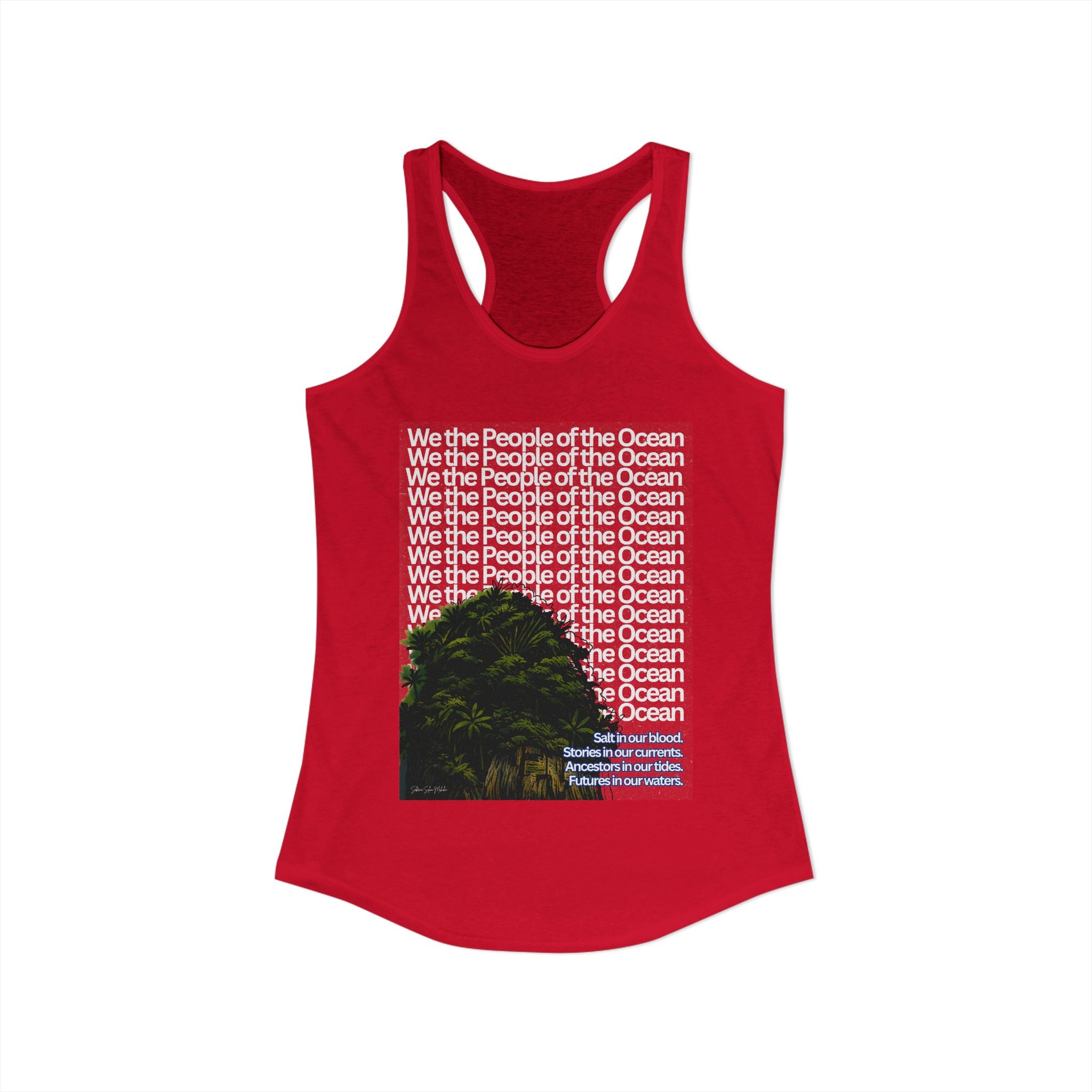 People of the Ocean - Women's Racerback Tank