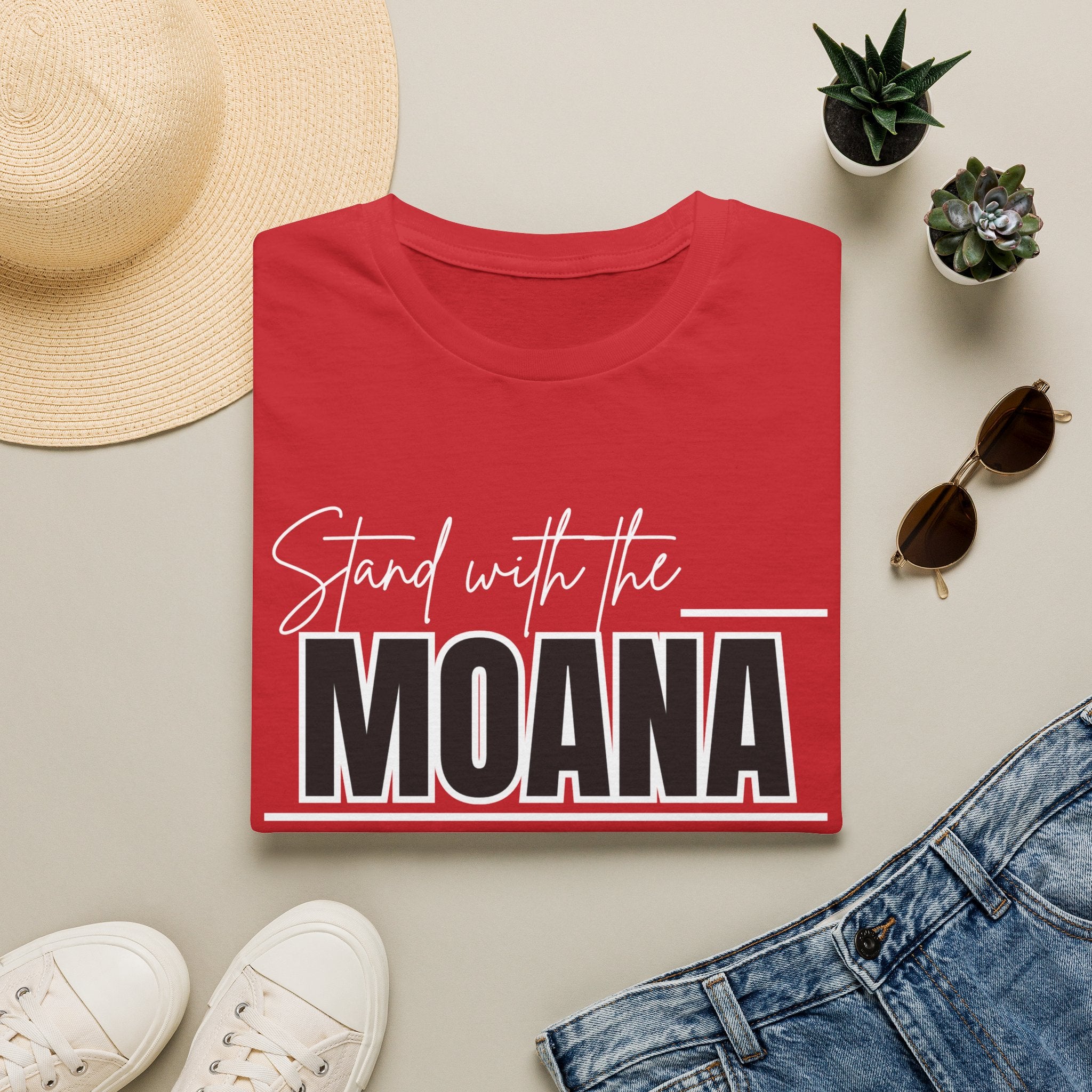 Stand With the Moana T-Shirt (White font)