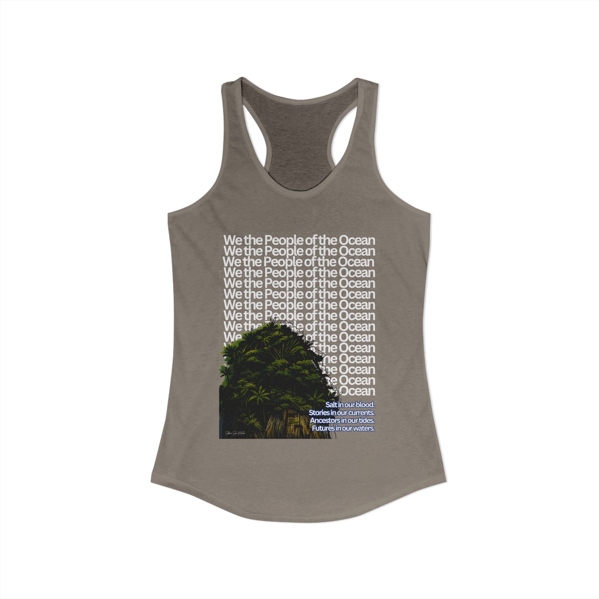 People of the Ocean - Women's Racerback Tank