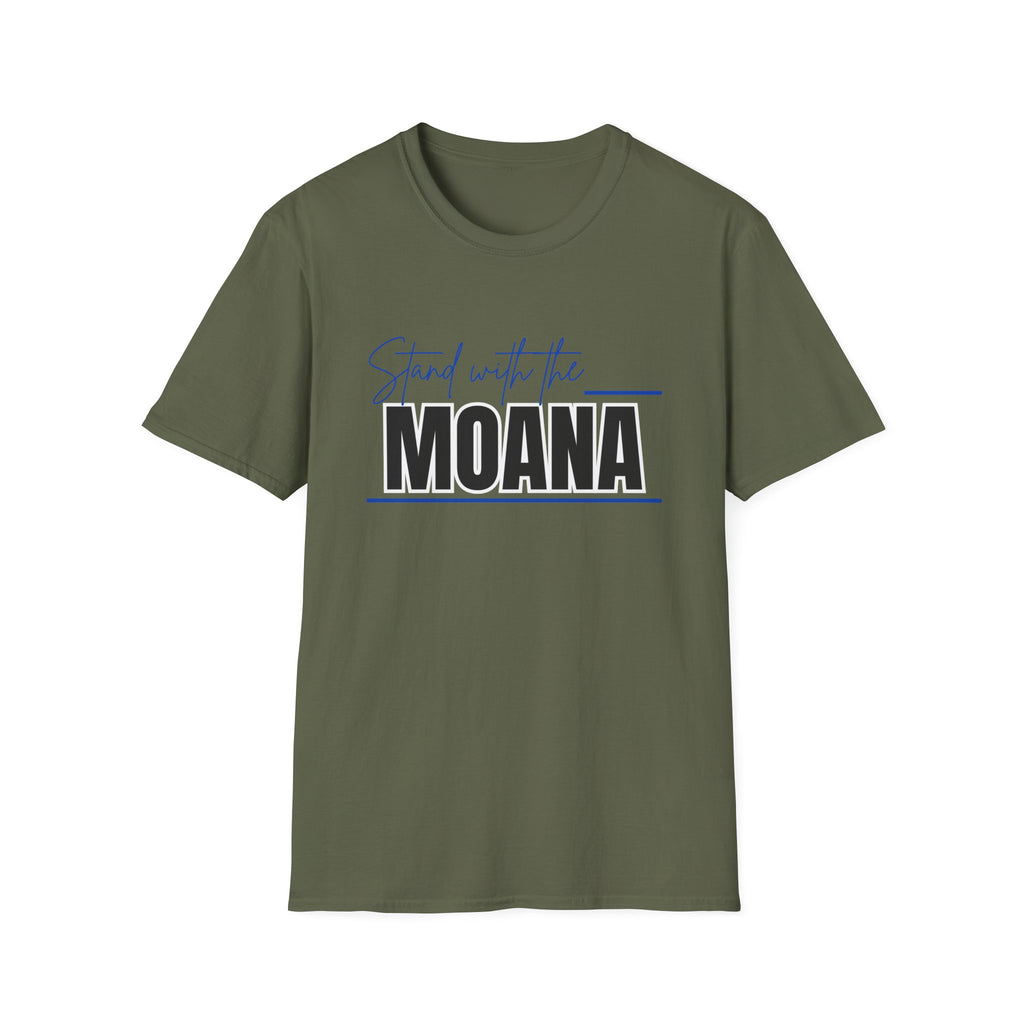Stand With the Moana T-Shirt (Blue font)