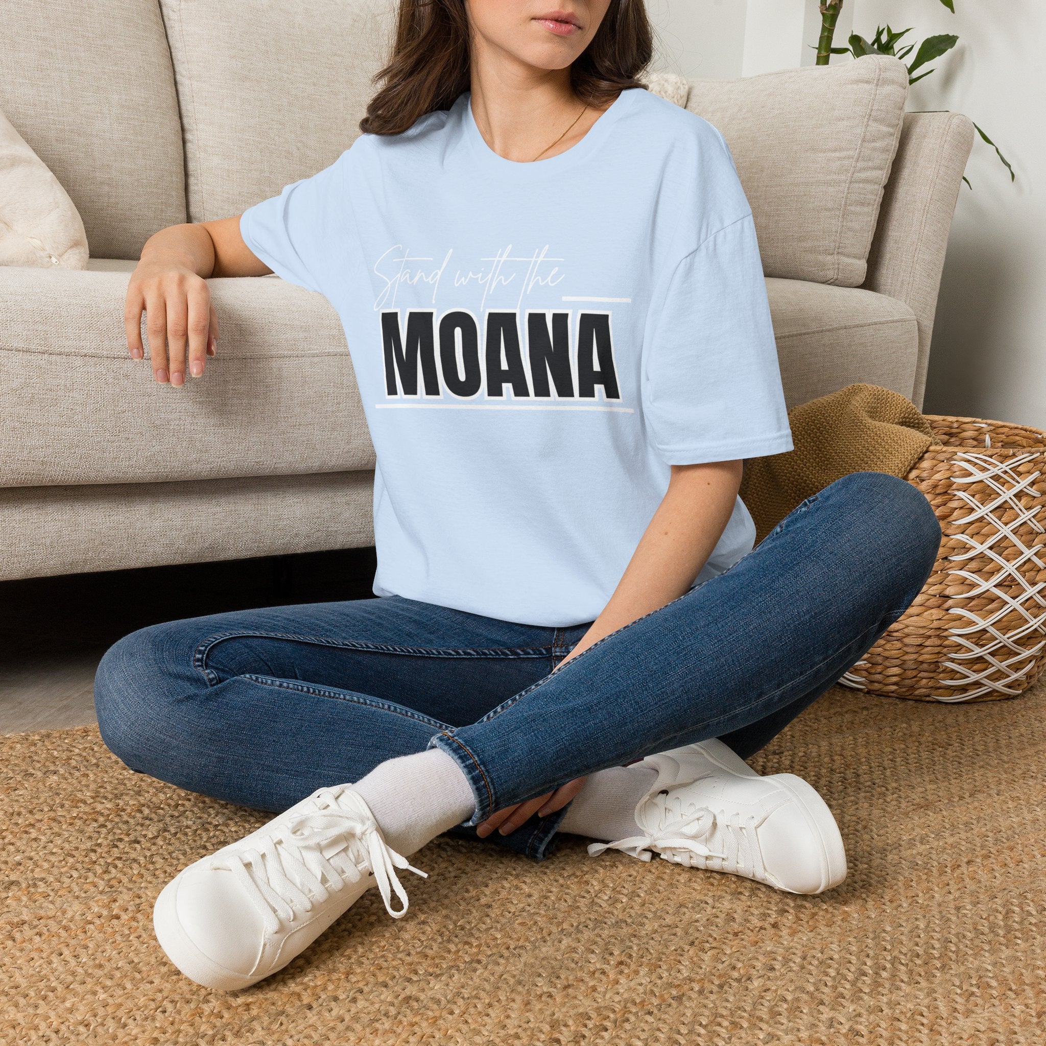 Stand With the Moana T-Shirt (White font)