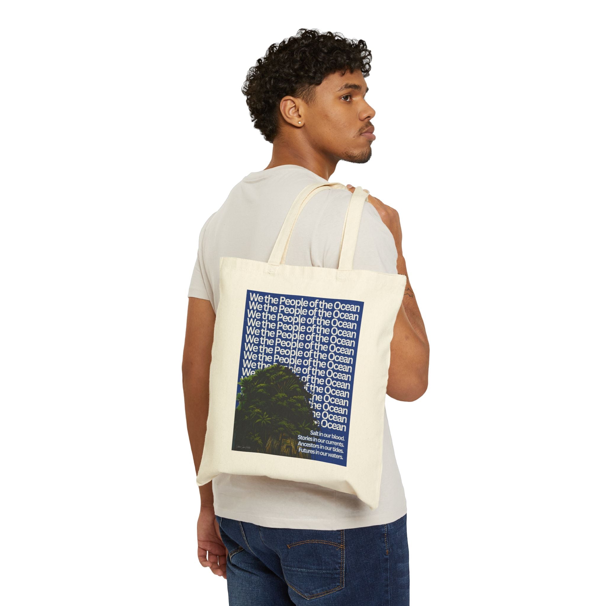 People of the Ocean - Cotton Canvas Tote Bag